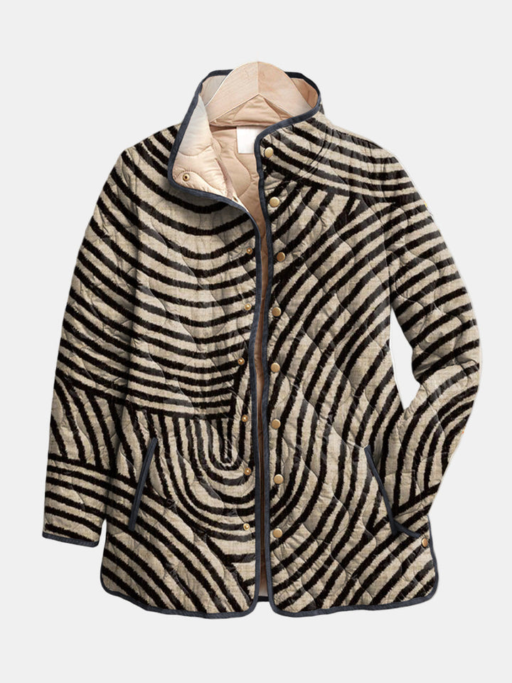 Lia | Quilted Jacket with Circular Designs