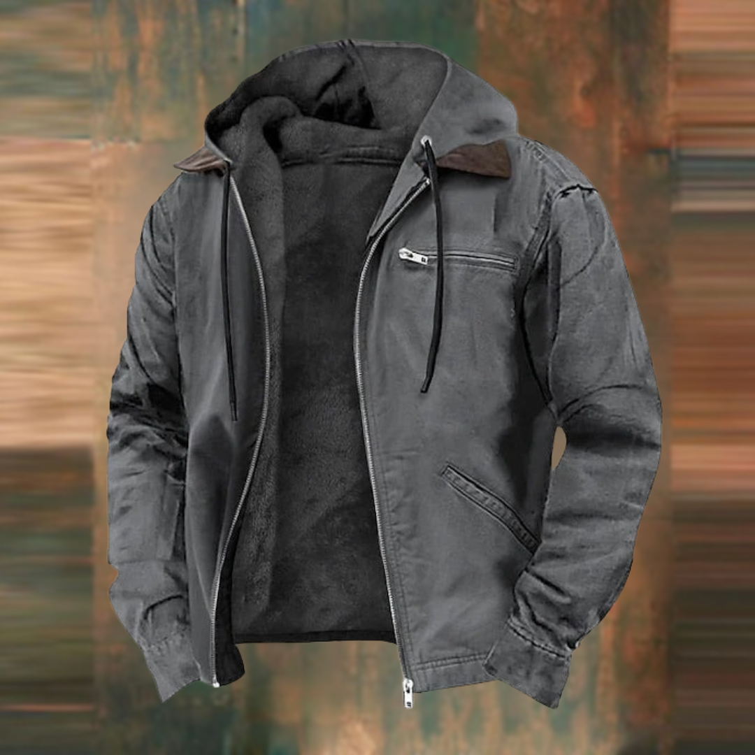 Lorenzo | Giacca Casual Imbottita con Cappuccio
