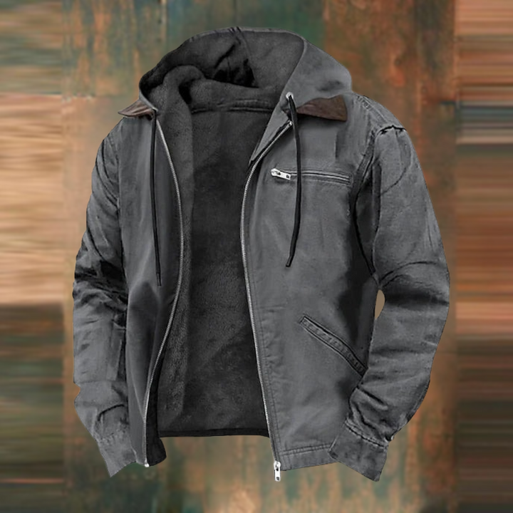 Lorenzo | Giacca Casual Imbottita con Cappuccio