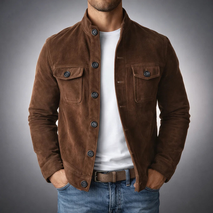 Alexander | Premium Suede Bomber Jacket