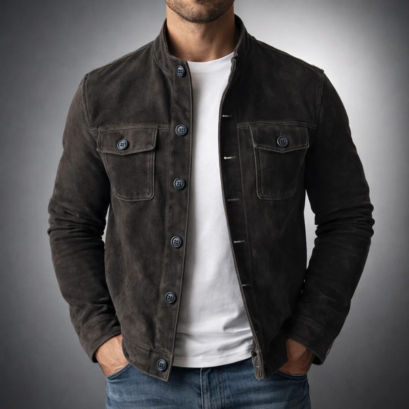 Alexander | Premium Suede Bomber Jacket