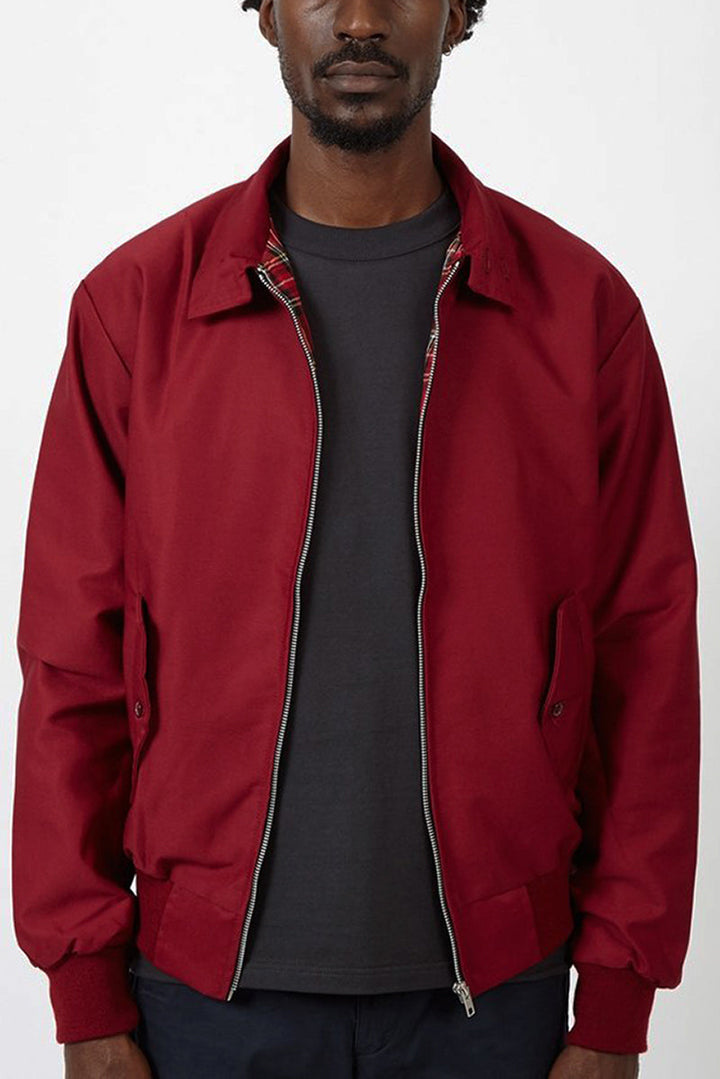 Harryson | Harrington jacket with tartan lining