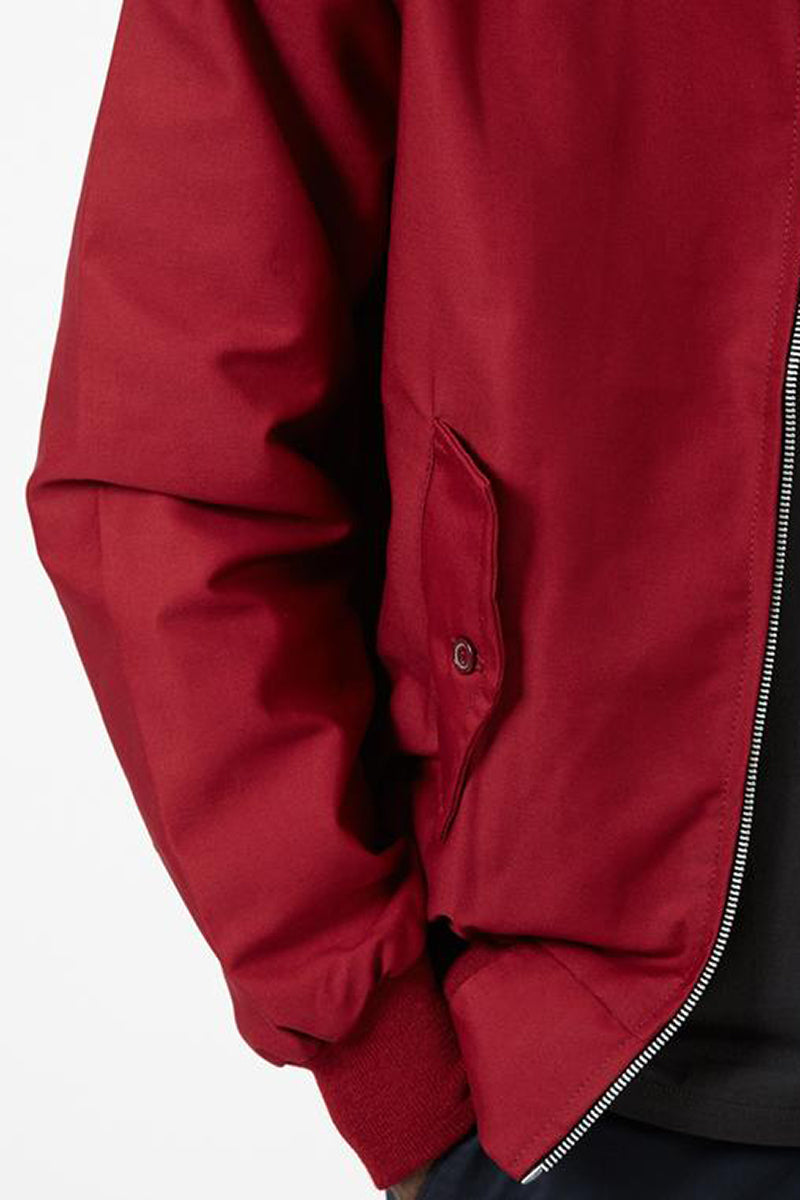 Harryson | Harrington jacket with tartan lining