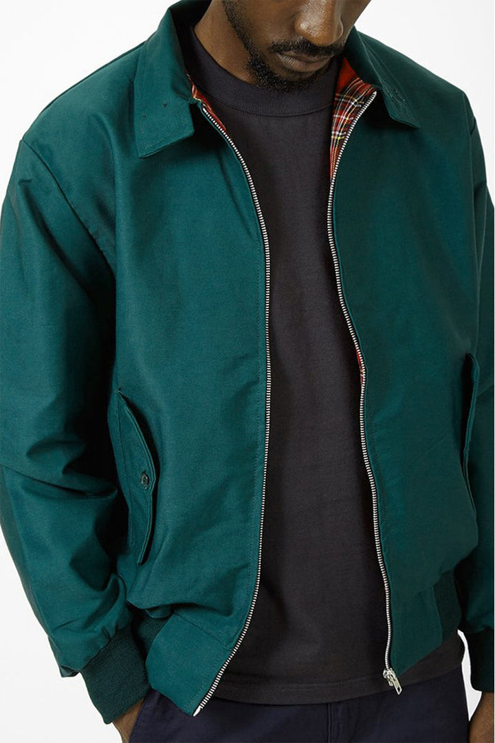 Harryson | Harrington jacket with tartan lining