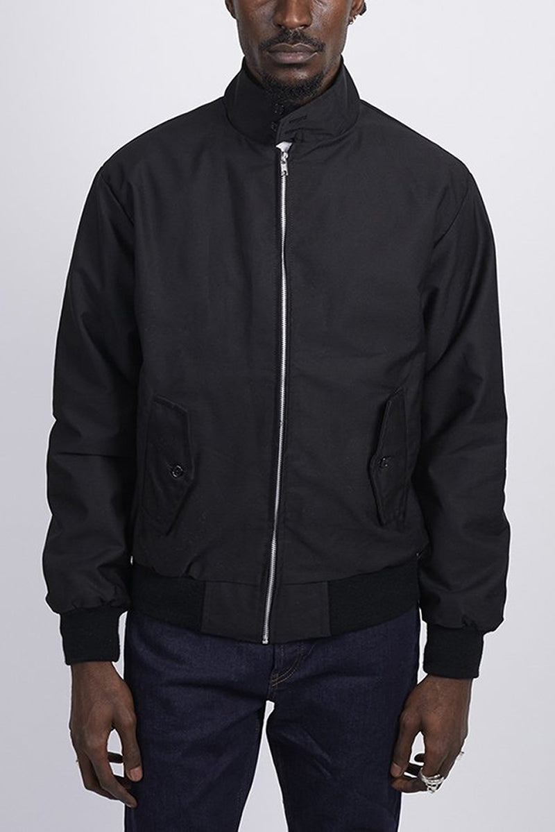 Harryson | Harrington jacket with tartan lining
