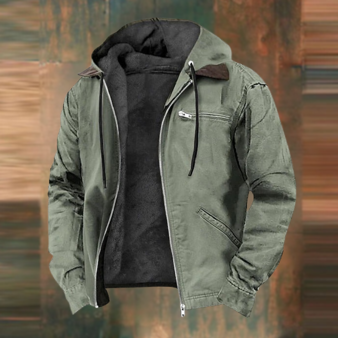 Lorenzo | Giacca Casual Imbottita con Cappuccio