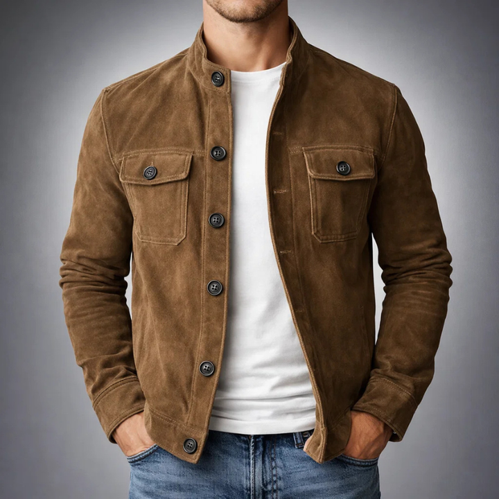 Alexander | Premium Suede Bomber Jacket