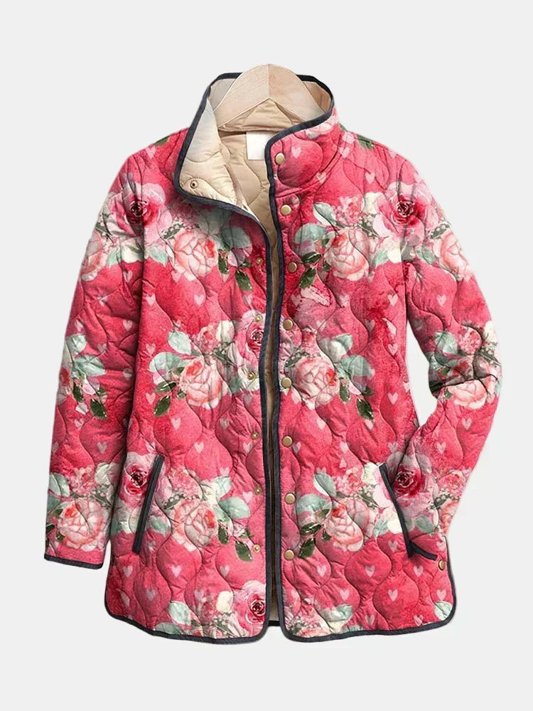 Christine | Powder Pink Quilted Jacket