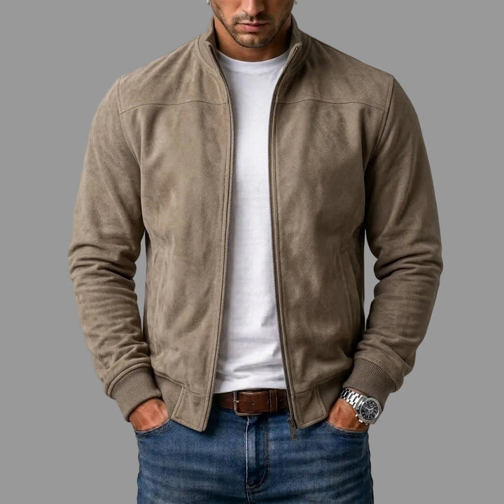 Harry | Suede bomber jacket