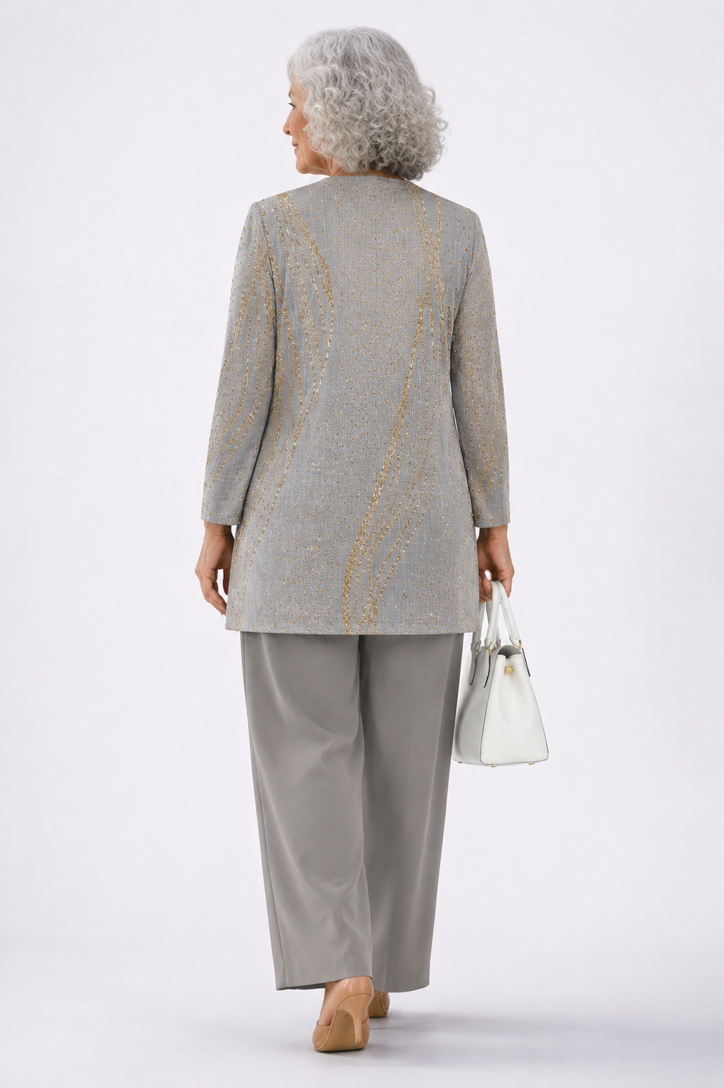 Patrizia | Completo Elegante Grigio da 3 Pezzi