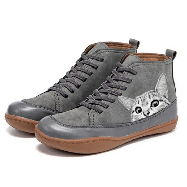 Teresa | Sneakers con Stampa di Gatti e Comfort Quotidiano