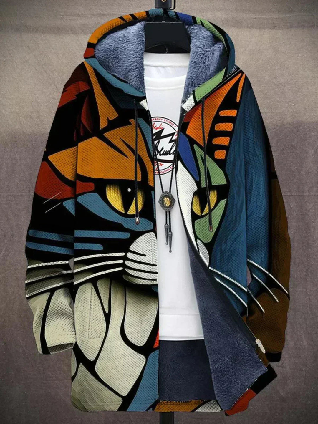 ROSSELLA | Cardigan Artistico con Cappuccio