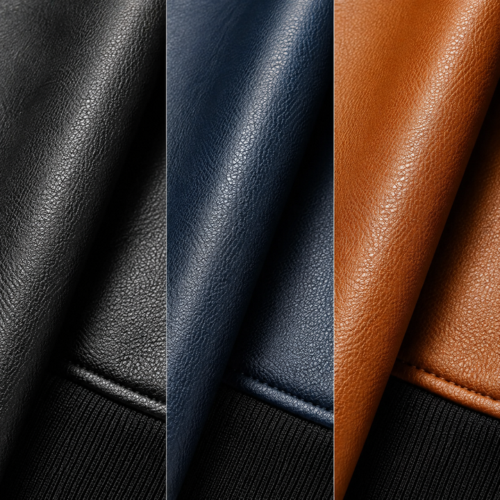 William |Leather Bomber Jacket