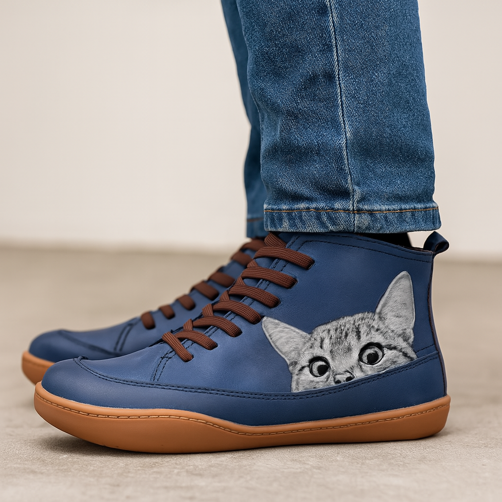 Teresa | Sneakers con Stampa di Gatti e Comfort Quotidiano