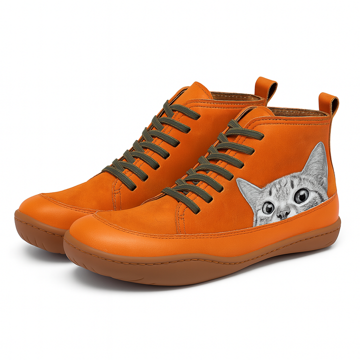 Teresa | Sneakers con Stampa di Gatti e Comfort Quotidiano