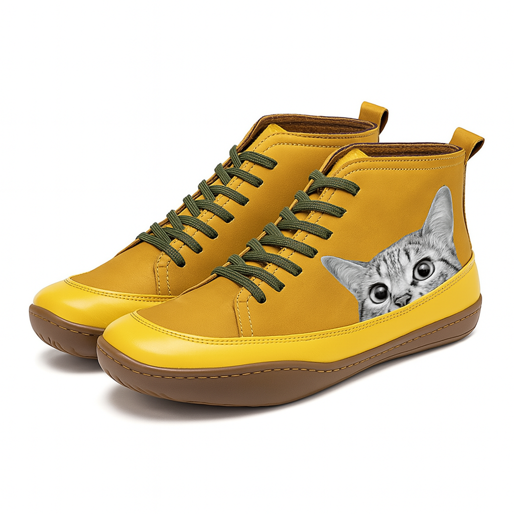 Teresa | Sneakers con Stampa di Gatti e Comfort Quotidiano