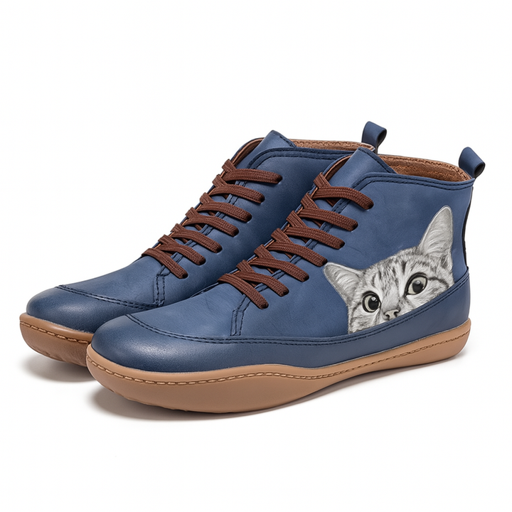 Teresa | Sneakers con Stampa di Gatti e Comfort Quotidiano