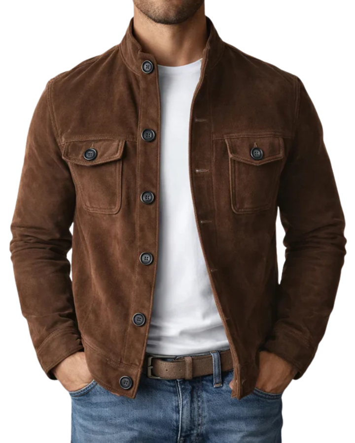 Alexander | Premium Suede Bomber Jacket