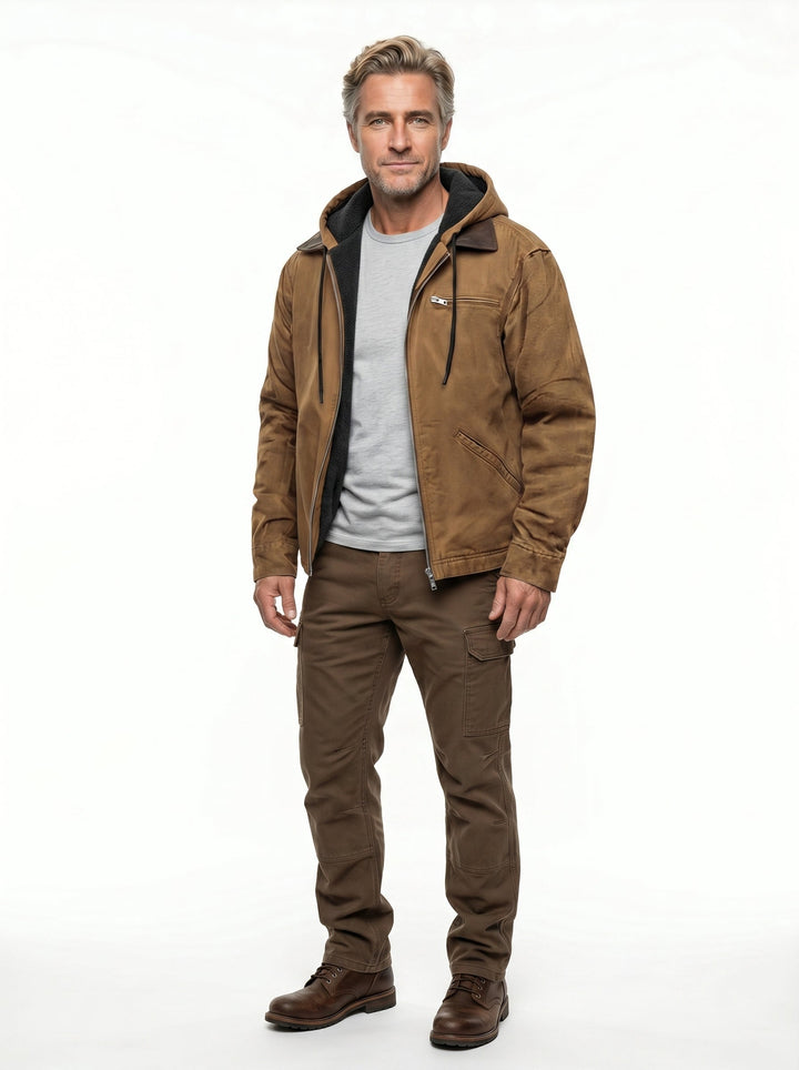 Lorenzo | Giacca Casual Imbottita con Cappuccio
