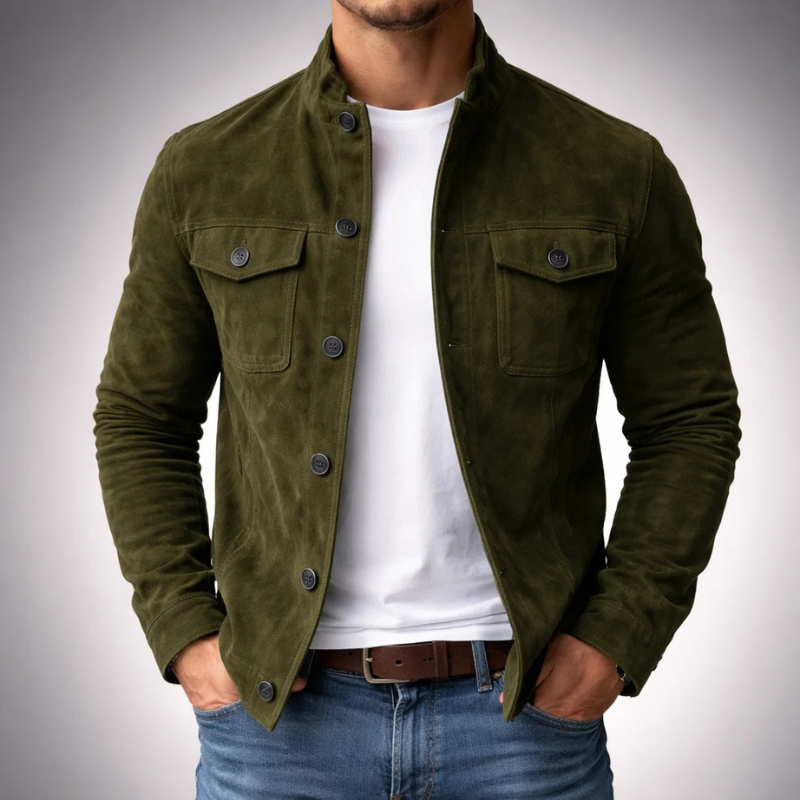 Alexander | Premium Suede Bomber Jacket