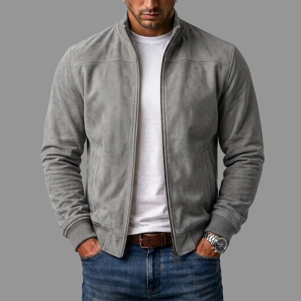 Harry | Suede bomber jacket