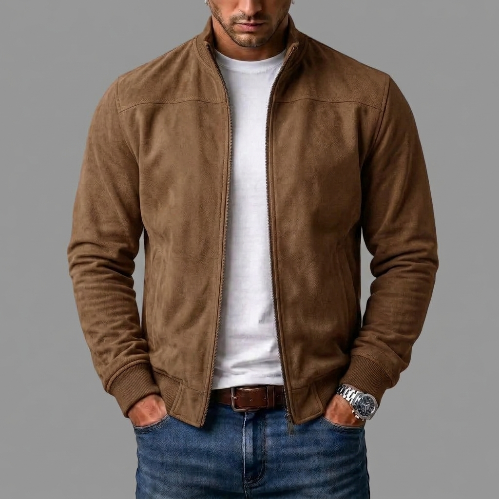Harry | Suede bomber jacket