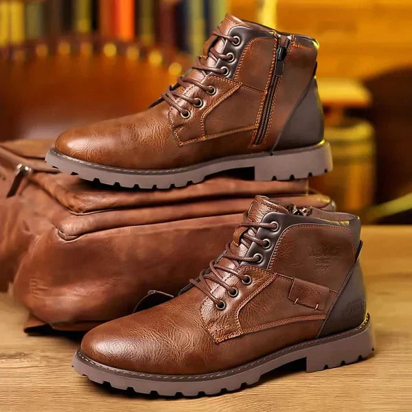 Matteo | Stivali Premium in Pelle con Lacci