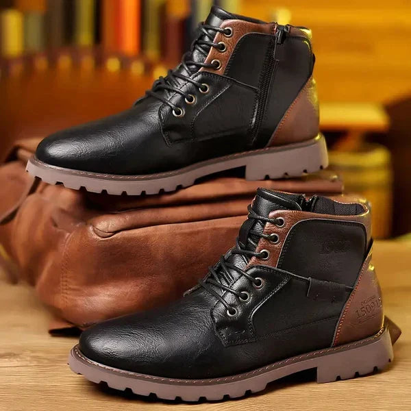 Matteo | Stivali Premium in Pelle con Lacci