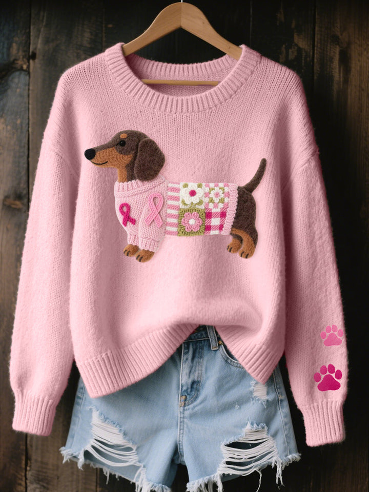 Harriet | Cosy jumper with a dachshund design