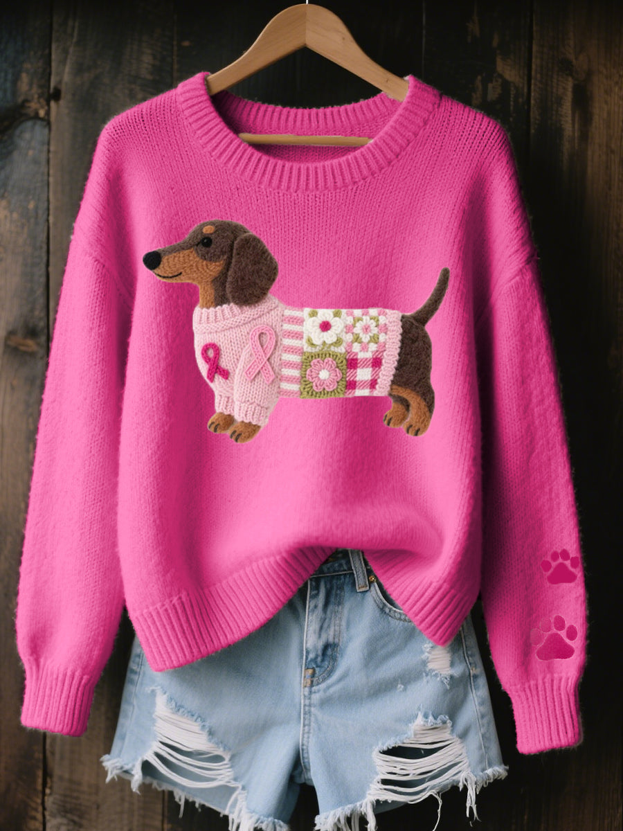 Harriet | Cosy jumper with a dachshund design
