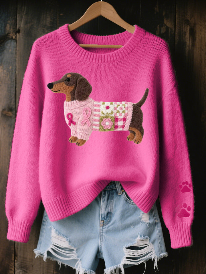 Harriet | Cosy jumper with a dachshund design