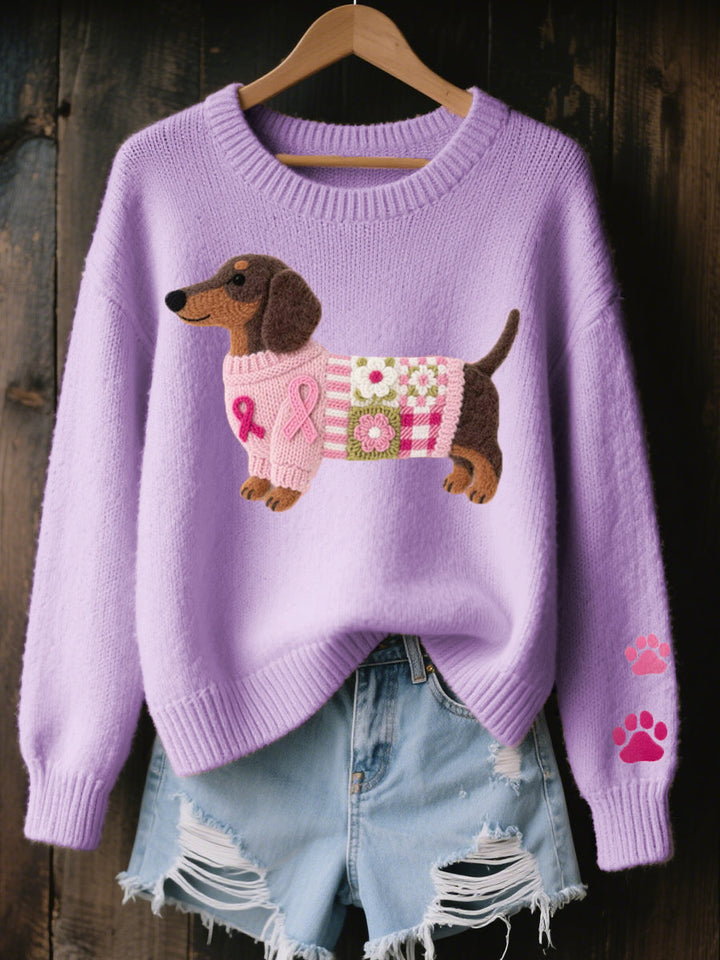 Harriet | Cosy jumper with a dachshund design